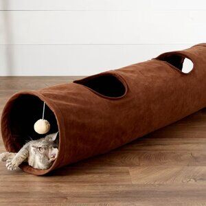 Cat Toy - Frisco 47-in Foldable Crinkle Play Tunnel with 2 Windows